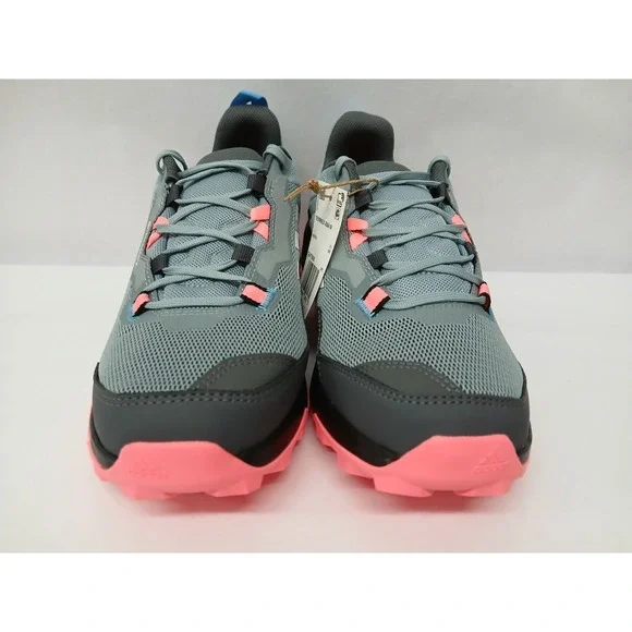 Adidas Womens Terrex Ax4 Hiking Shoes GV7506 Magic Grey Dash Grey Acid Red Sz 10 - Picture 5 of 10